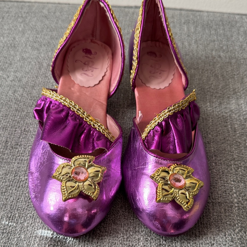 Disney Purple Dress Shoes with Gold Details